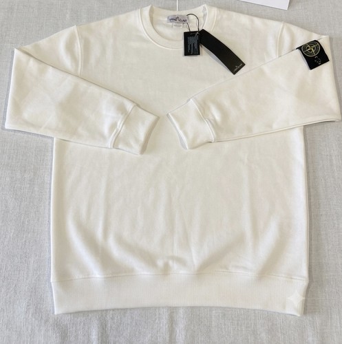 Stone island felpa bianca l - bianca, tg