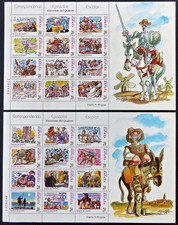 ESPAÑA 1998 SPAIN NUEVO MINT MNH EDIFIL MINIPLIEGOS MP 61A-61B QUIJOTE