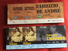 FABRIZIO DE ANDRE - BIGLIETTI
