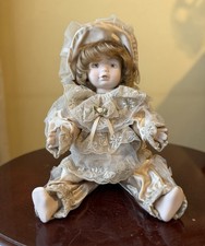 Porcelain Doll With Dress And