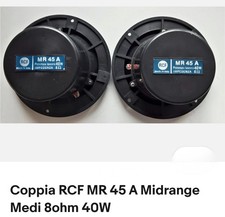Coppia Midrange RCF MR 45 A mod. BR41  -  vintage 8 ohm - nero