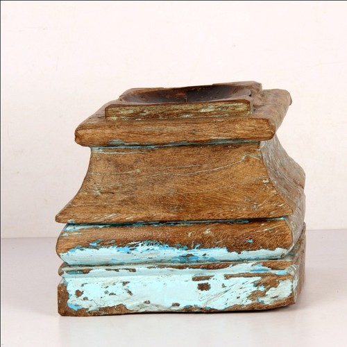 Antico legno pilastro base - antico,