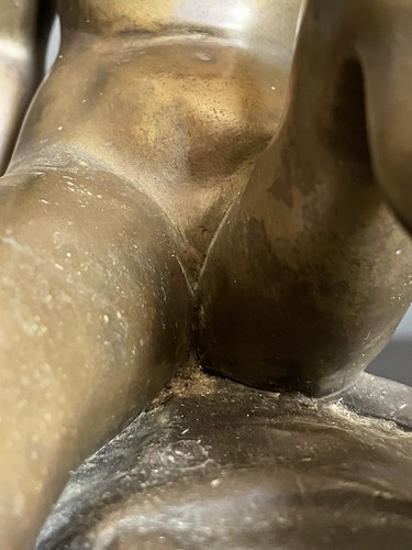 Antica statua bronzo nudo - antica,