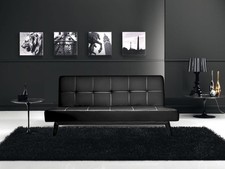 Divano letto sofa 180x80 nero