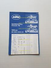 KTM 125 MX-MXC-GS-GSXC 1985 catalogo ricambi TELAIO originale