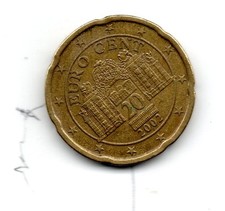 MONETA  Rara 20 CENT AUSTRIA 2002 Castello del Belvedere Vienna