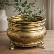 Vaso in Ottone Vintage con