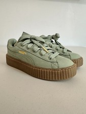 SNEAKERS PUMA X FENTY BY RIHANNA VCREEPER PHATTY GREEN FOG NUOVE SENZA SCATOLA TAGLIA 7