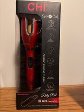 CHI Lava Spin N Curl Ferro Arricciacapelli Professionale - Nero/Rosso