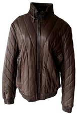 Giacca pelle trapuntata