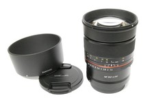 Obiettivo Samyang MF 1,4 / 85mm per Canon EOS RF usato in confezione originale
