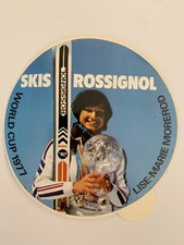 STICKER VINTAGE - SKIS ROSSIGNOL LISE MARIE MOREROD WORLD CUP 1977
