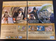 EMPIRE EARTH II ~ 2x pagine videogioco vintage STAMPA ANNUNCIO 2005 PC gioco