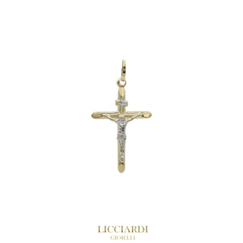 Ciondolo uomo croce oro