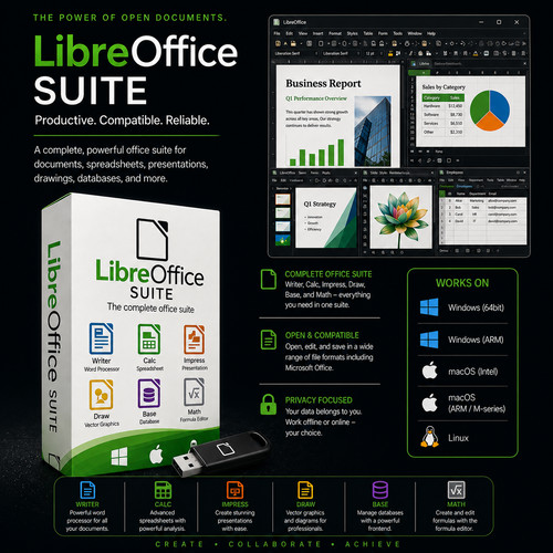 Suite software libreoffice - software,