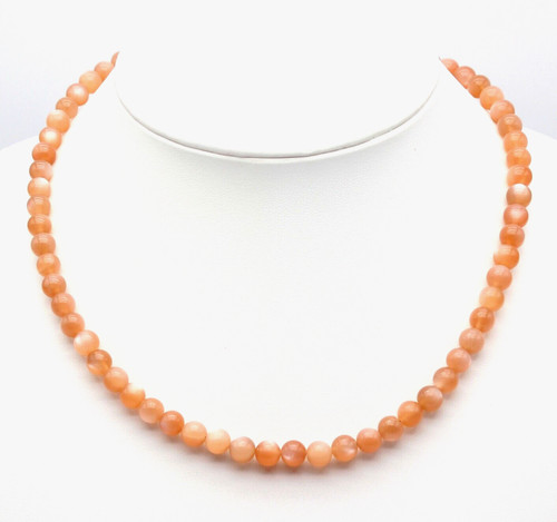 Collana pietra luna con - in,