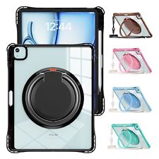 Custodia supporto manico antiurto acrilico rotazione 360° per iPad Air 13" (2024)