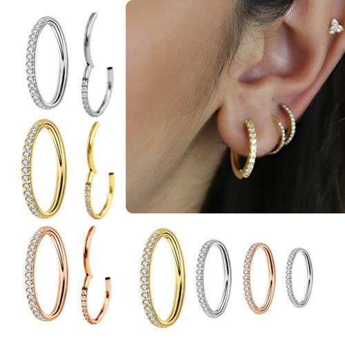 Piercing titanio anello - titanio,