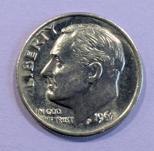 1967 one dime usa liberty - dime, in