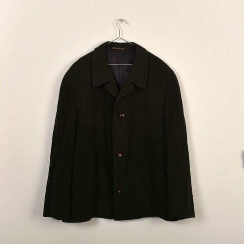 Vintage loden woolen - , overcoat