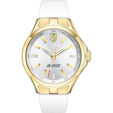Orologio Donna Solo Tempo FERRARI 0820006 Cinturino Silicone Bianco 