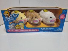 Zhu Zhu Pets Hamster Friends Special Collector Confezione da 3 pezzi PIP Squeak Squiggles