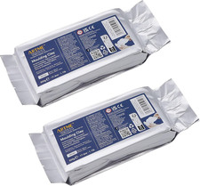 Argilla Da Modellare Bianca 1000G (500G X 2) Pasta per Modellare per Arte E Arti