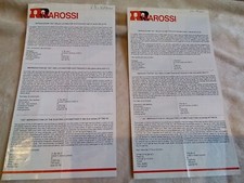 RIVAROSSI, FOGLI   PARTI RICAMBI,/ ISTRUZ.  E. 428 ( 1 "/ 2 "  SERIE ,GR.835.