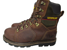 Stivali Caterpillar Alaska 2.0 Marrone 8" GATTO Impermeabili Punta Acciaio Uomo Tg 10,5 Larghi