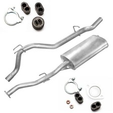 Silenziatore e Terminale di Scarico + Accessori Montaggio Marmitta per Opel Frontera A 2.4