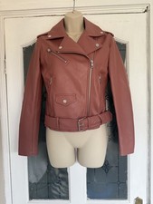 Giacca ecopelle Zara rosa