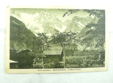 CARTOLINA VINTAGE  VECCHIA FOTO MACUGNAGA VALLE ANZASCA MONTE ROSA BAITA 1925
