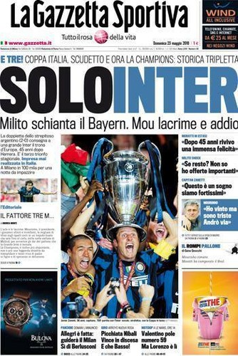 Gazzetta dello sport inter - dello,