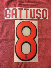 KIT GATTUSO 8 ROSSONERO X MAGLIA CALCIO MILAN NUOVO STILSCREEN NEW