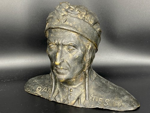 Busto bronzo dante - busto, in