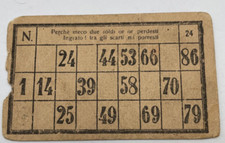 Vecchia cartella tombola n 