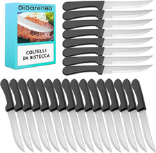 Coltelli Da Bistecca 24 Pezzi Acciaio Inox 22 CM