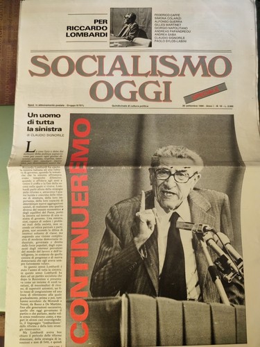 Socialismo oggi sett 1984 - socialismo,