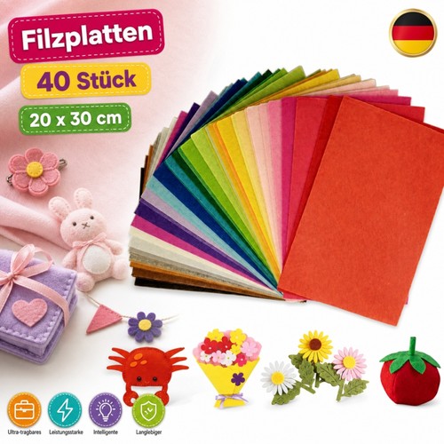 Foglio feltro colori - in, 20
