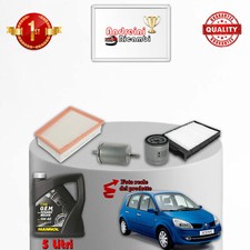 KIT TAGLIANDO 4 FILTRI E OLIO RENAULT SCENIC II 1.6 16V 82KW 112CV DAL 2005 ->