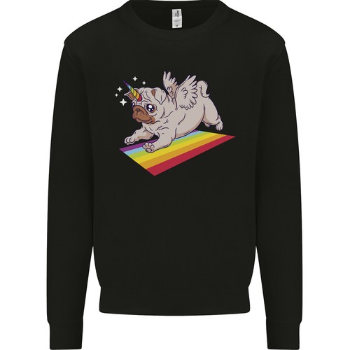 Unicorn pug dog - pug, felpa