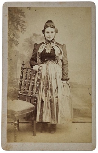 Cdv pretty german lady - in, folk