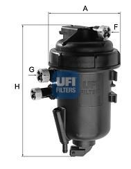 Filtro carburante ufi - filtro,