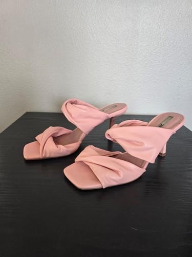 Zara rosa pelle increspata