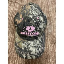 Mossy Oak Camo Hat Pink Logo