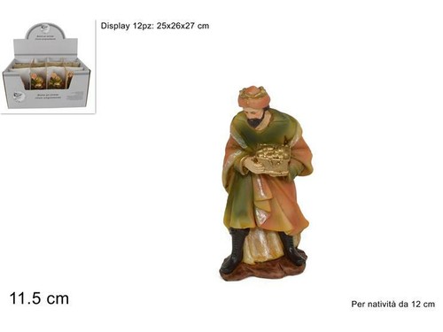 Magi statua melchiorre 12cm - melchiorre,