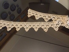 Centrino all’uncinetto Merletto fatto a mano per tenda asciugamano cm100NUOVA