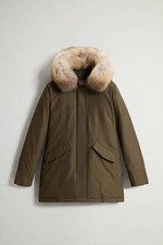 Woolrich Arctic Raccoon Parka Con Pelliccia Removibile Verde - Taglia XS Donna