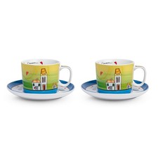 SET 2 TAZZE COLAZIONE  CON
