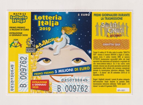 Biglietto lotteria italia - lotteria,